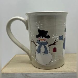 Sonoma Christmas Mug Coffee Cup Snowman Large Holiday.